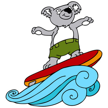 Koala沖浪
