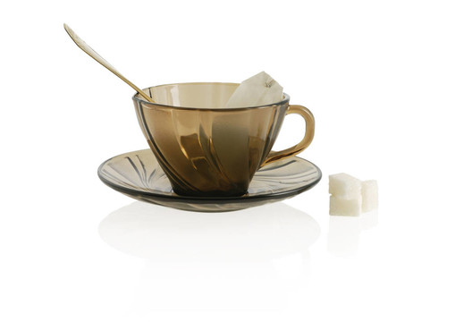 杯勺；糖和包裝茶