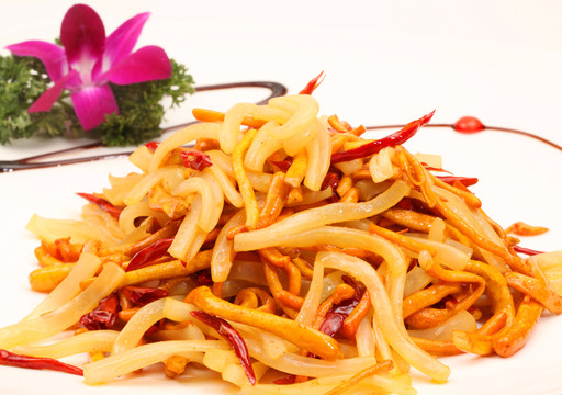 蟲草花炒雙環(huán) 蟲草花