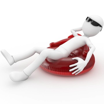 3D男子在陽(yáng)光下放松