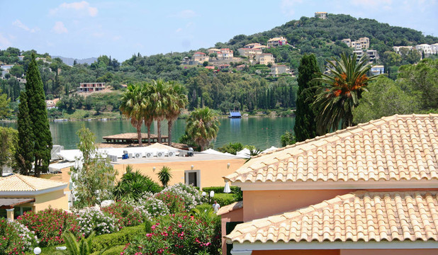 希臘。Corfu。海灘酒店