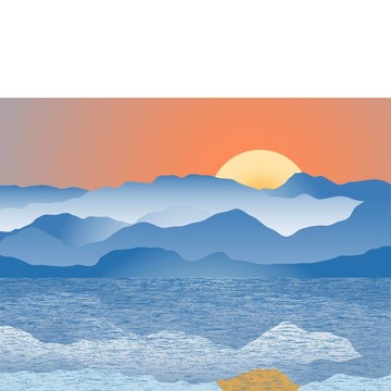 藍色的山脈