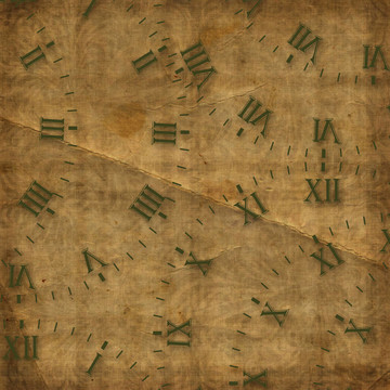 抽象背景上的古董時(shí)鐘