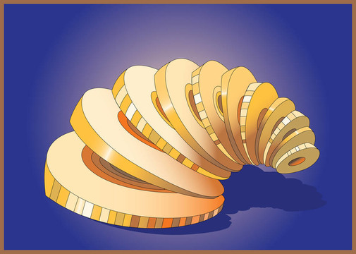 金色的玩具金字塔