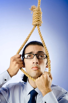 商人與自殺的想法