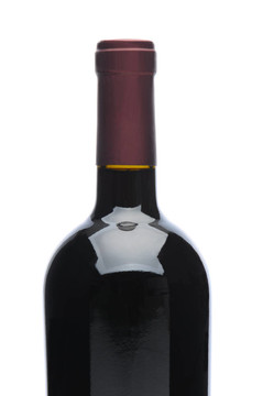 一瓶紅葡萄酒特寫(xiě)