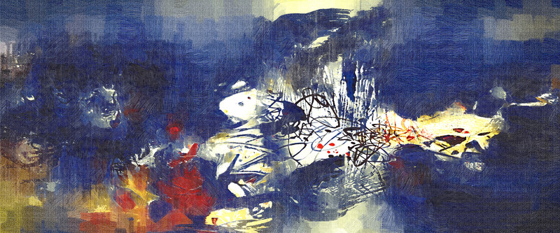 抽象油畫
