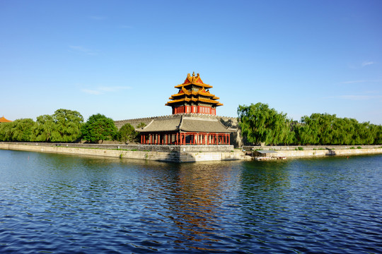 北京故宮筒子河紫禁城角樓