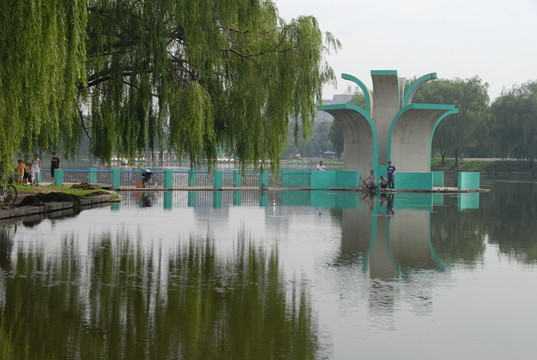 濱水景觀 柳塘湖 萬柳塘公園
