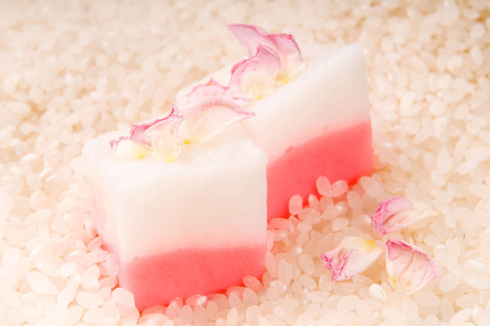 日本的甜點(diǎn)；麻糬的玫瑰