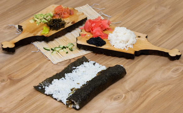 烹飪壽司的階段