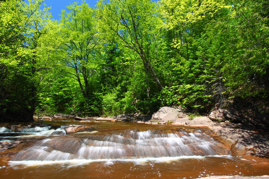密歇根的Nonesuch Falls