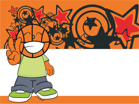 籃球小子卡通background8