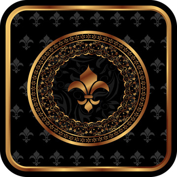 皇家金色框架