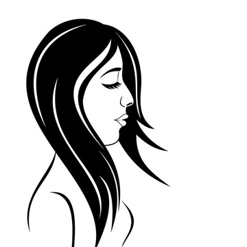 美女臉女孩肖像