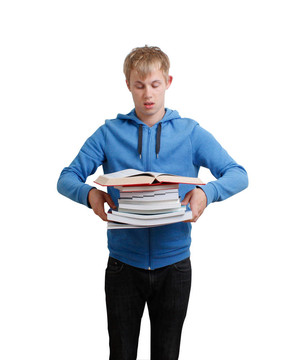 堆書