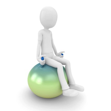 帶跳球的3D人