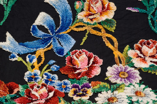 片段的刺繡