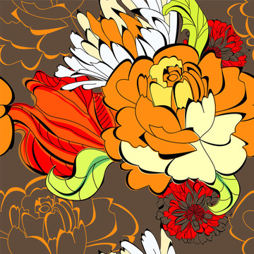 花的無(wú)縫模式