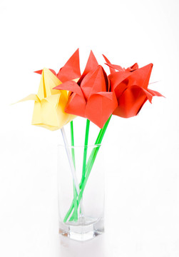 origamis。郁金香.