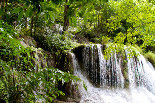 Erawan Waterfall；Kanchanaburi；泰國