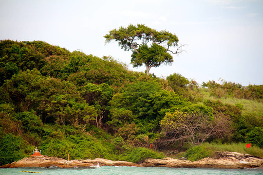 美麗的藍色海洋從斯米蘭群島泰國；亞洲