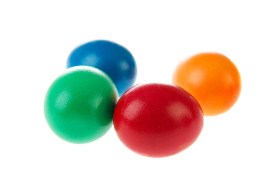 四個(gè)彩繪復(fù)活節(jié)蛋