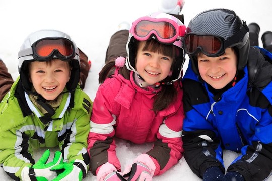孩子的滑雪者