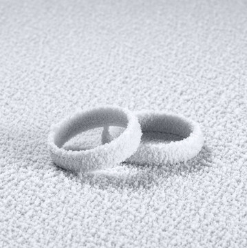磨砂的結(jié)婚戒指