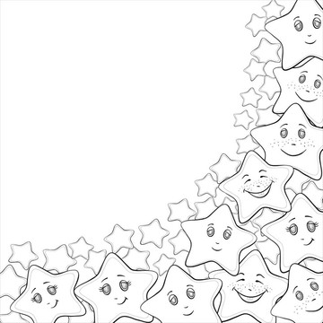 微笑的星星；輪廓