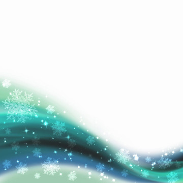 白色背景與彩色雪花