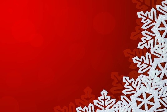 紅色背景與雪花邊框?？臻g的文字