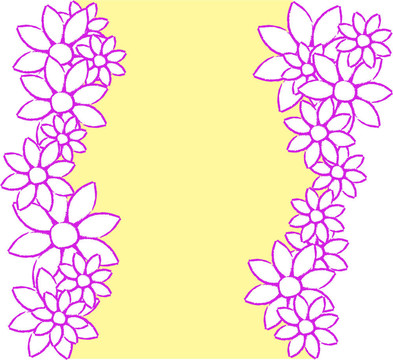 漂亮的花框