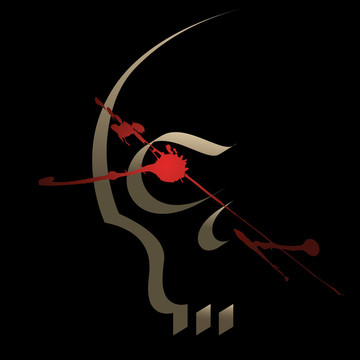 骷髏畫(huà)書(shū)法的方式；