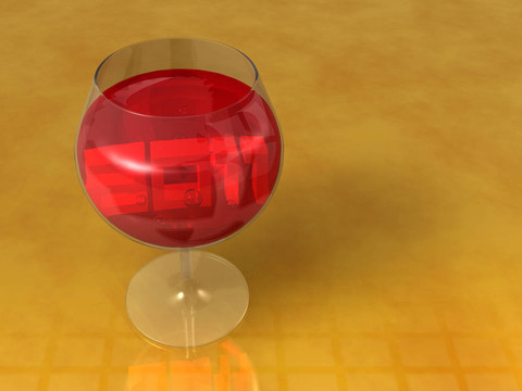 3D 2011藝術成酒杯