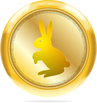 兔隔離金鈕扣