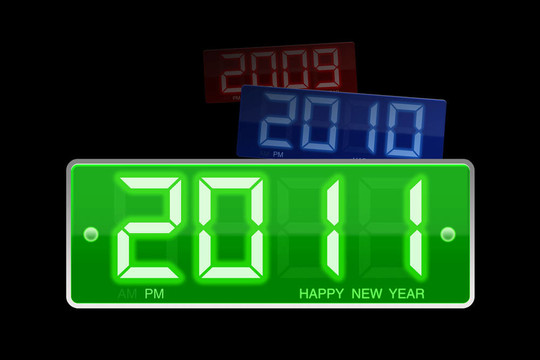 數(shù)字新年快樂2011