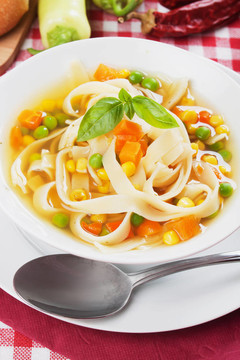 蔬菜面條湯