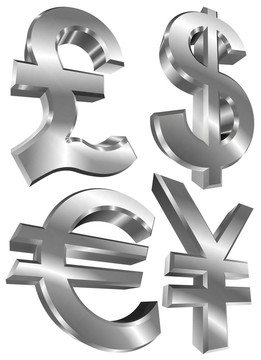 英鎊兌美元?dú)W元和日元的金屬樂隊(duì)