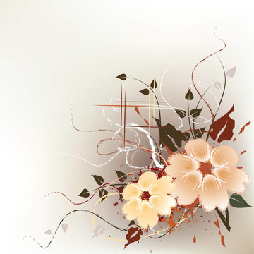 藝術(shù)花卉背景