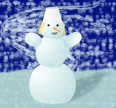 雪像。