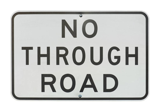 不通過路標(biāo)
