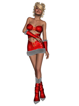 Sexy Santa的女孩