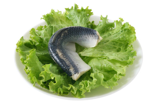 鯡魚(yú)在生菜