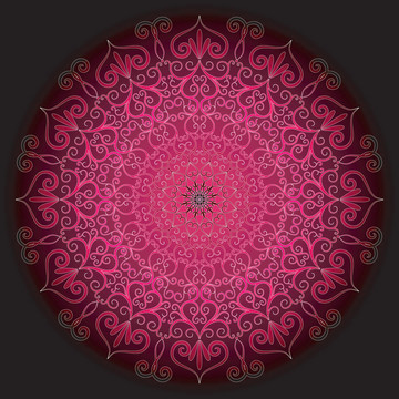 紫色圓框