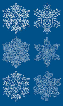 向量的雪花。
