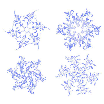 向量的雪花。