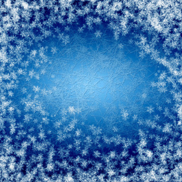白色雪花的冬天背景