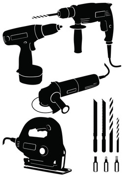 設(shè)置4種不同的電動(dòng)工具。