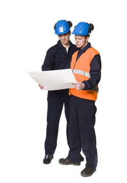 男人在workingclothes